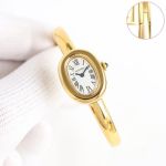 Cartier Baignoire Gold Band Wrist Circumfefernce 15/16/17mm Quartz Watch